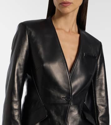 Leather blazer | McQueen