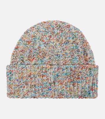 Bonnet en laine et cachemire mélangés à logo | Loewe