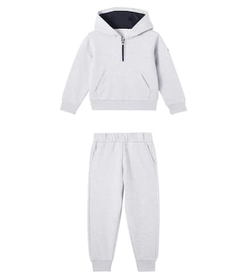棉质针织帽衫与运动裤套装 | Moncler Enfant