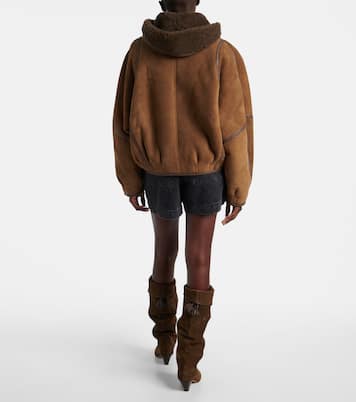 Amiel leather-trimmed suede jacket | Isabel Marant