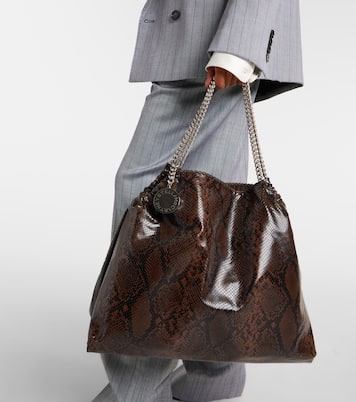 Snake-effect faux leather tote bag | Stella McCartney