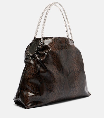 Snake-effect faux leather tote bag | Stella McCartney