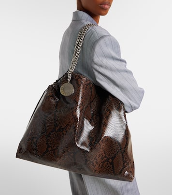 Snake-effect faux leather tote bag | Stella McCartney