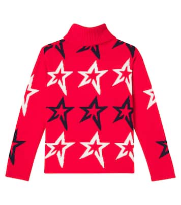 Intarsia wool turtleneck sweater | Perfect Moment Kids