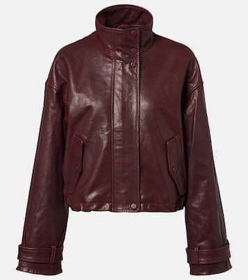 Bateman cropped leather jacket | Veronica Beard