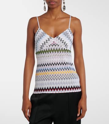 Chevron lamé tank top | Missoni