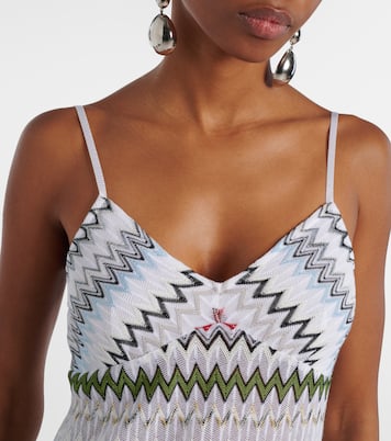 Chevron lamé tank top | Missoni