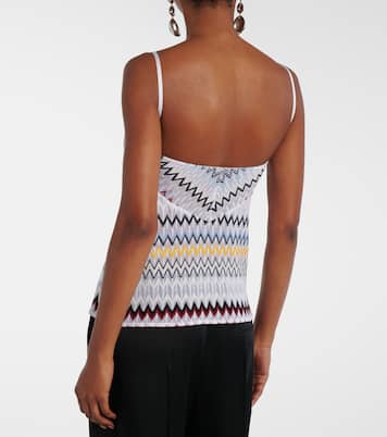 Chevron lamé tank top | Missoni