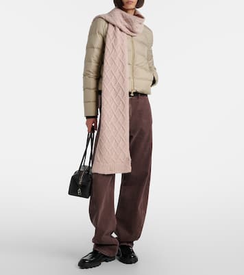 Écharpe brodée en alpaga mélangé | Moncler