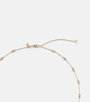 Halskette Cross aus 14kt Gelbgold mit Diamanten | Sydney Evan