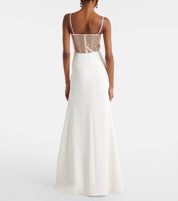 Abito bustier con paillettes | David Koma