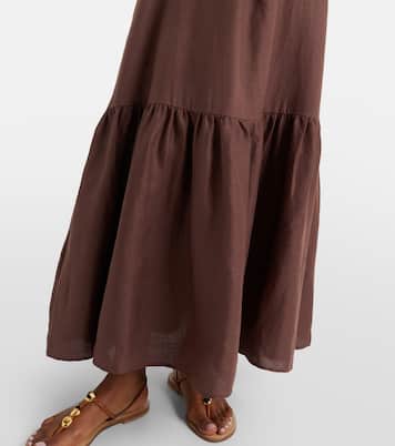فستان طويل من الكتّان | Asceno