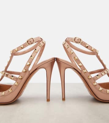 Rockstud 100 metallic leather pumps | Valentino Garavani