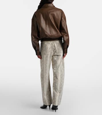 Miro snake-print barrel-leg jeans | Citizens of Humanity