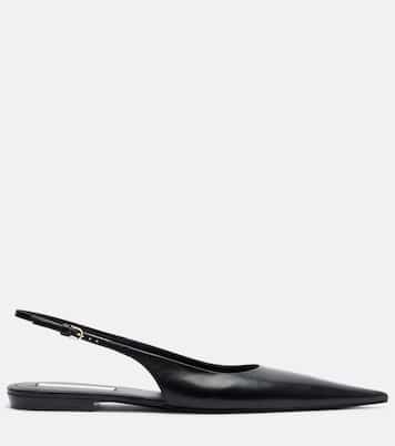 Leather slingback flats | Victoria Beckham