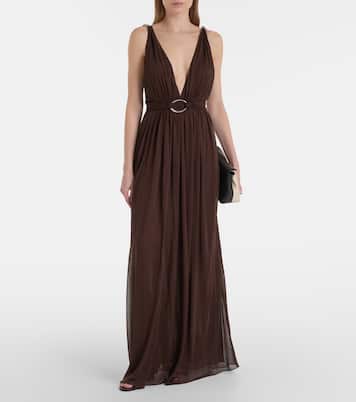 Belted jersey maxi dress | Tory Burch