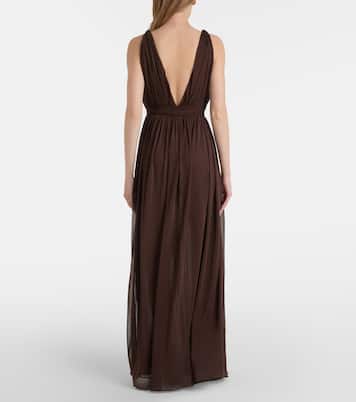 Belted jersey maxi dress | Tory Burch