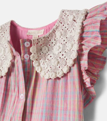 Vaina checked cotton shirt dress | Louise Misha