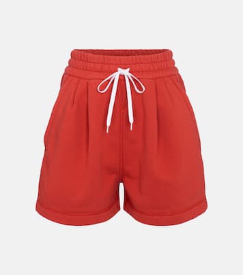 Drawstring cotton shorts | Miu Miu