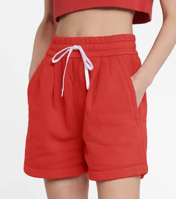Drawstring cotton shorts | Miu Miu