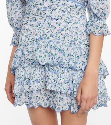 Marquise floral cotton minidress | LoveShackFancy