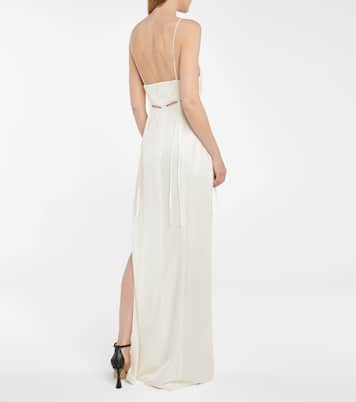 Bridal Ellipse stretch-jersey gown | Galvan