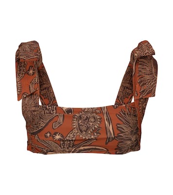 Top bikini Tarija con stampa | Johanna Ortiz