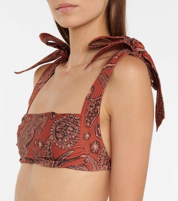 Top bikini Tarija con stampa | Johanna Ortiz