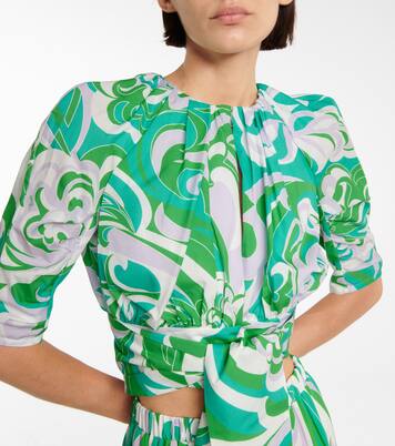 Bedrucktes Cropped-Top | Emilio Pucci Beach