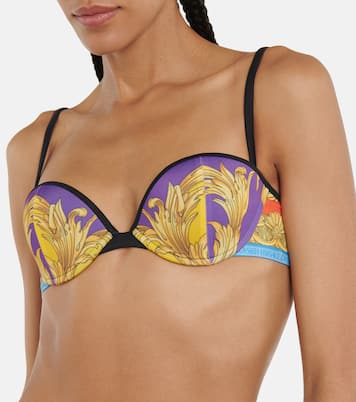 Top de bikini balconette estampado | Versace
