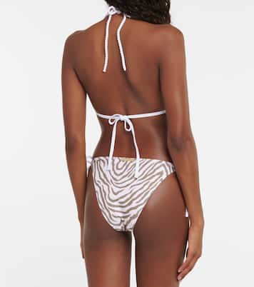 St Tropez zebra-print bikini bottoms | Heidi Klein