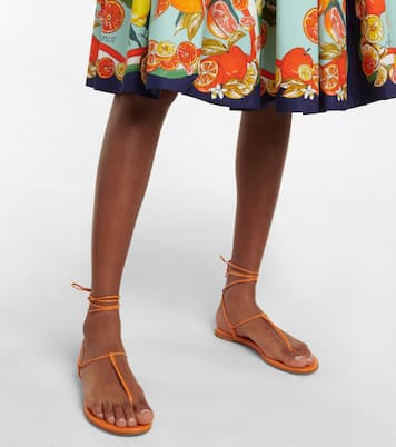 Gwyneth leather thong sandals | Gianvito Rossi
