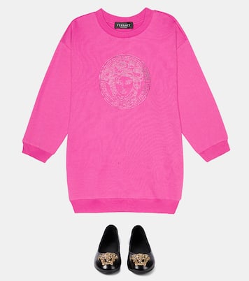 Medusa cotton sweatshirt dress | Versace Kids