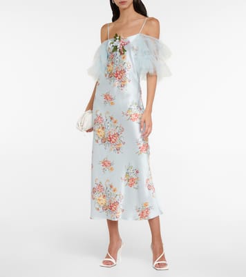 Midikleid aus Seidensatin | Rodarte