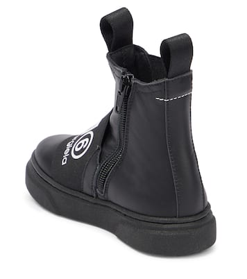 Botines de piel con logo | MM6 Maison Margiela Kids