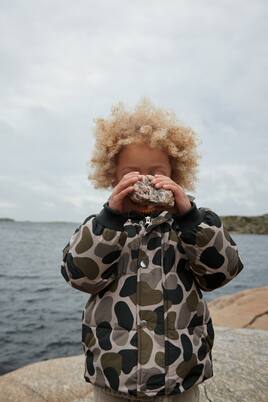 Palle camouflage hooded puffer jacket | Liewood