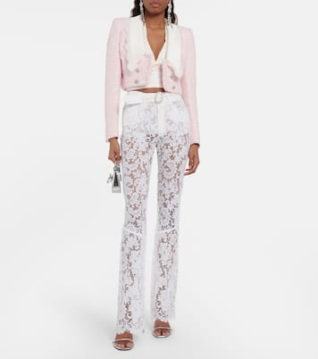 Giacca cropped in tweed | Alessandra Rich