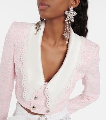 Giacca cropped in tweed | Alessandra Rich