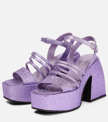 Bulla Chibi glitter platform sandals | Nodaleto