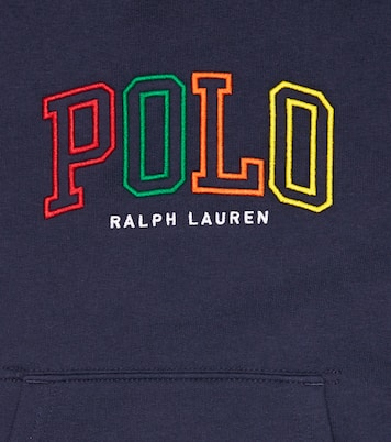 Logo cotton-blend jersey hoodie | Polo Ralph Lauren Kids