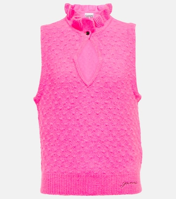 Sleeveless cutout top | Ganni