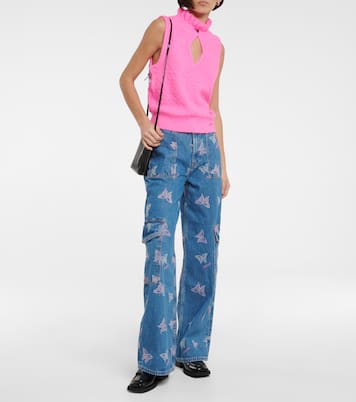 Sleeveless cutout top | Ganni
