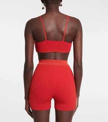 Top cropped Pralu in maglia a coste | Jacquemus