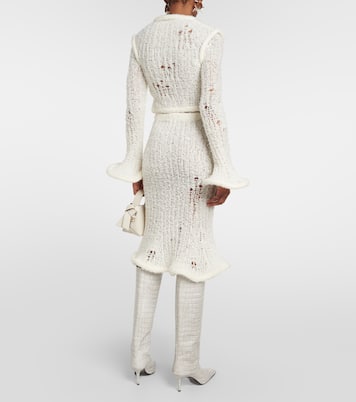 Jupe midi en laine mélangée | Acne Studios