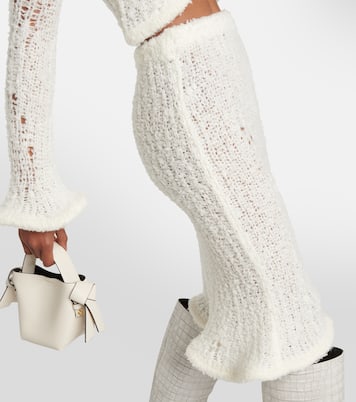 Jupe midi en laine mélangée | Acne Studios
