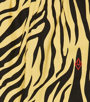 Elephant zebra-print cotton pants | The Animals Observatory