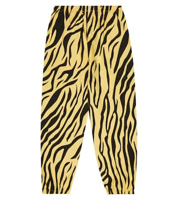 Elephant zebra-print cotton pants | The Animals Observatory