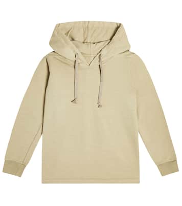 Felpa in jersey di cotone con cappuccio | Rick Owens Kids
