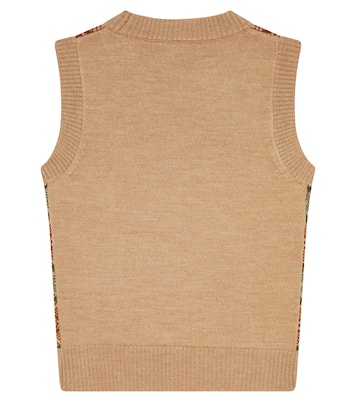 Maple wool sweater vest | Caramel