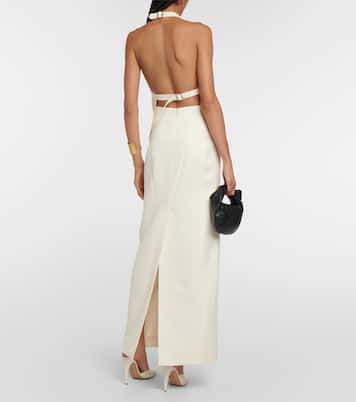 Gonna lunga in lana vergine | Wardrobe.NYC